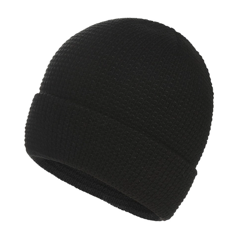Cappello a Maglia Invernale Unisex in Acrilico Trama a Nido d'Ape Caldo Antivento Outdoor Streetwear Berretto Tinta Unita