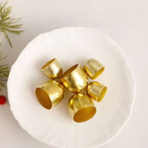 Campanelli Di Natale Metallo Ornamenti Appesi Decorazioni Per Albero Di Natale Scena Di Festa Stile Vintage Rosso Oro