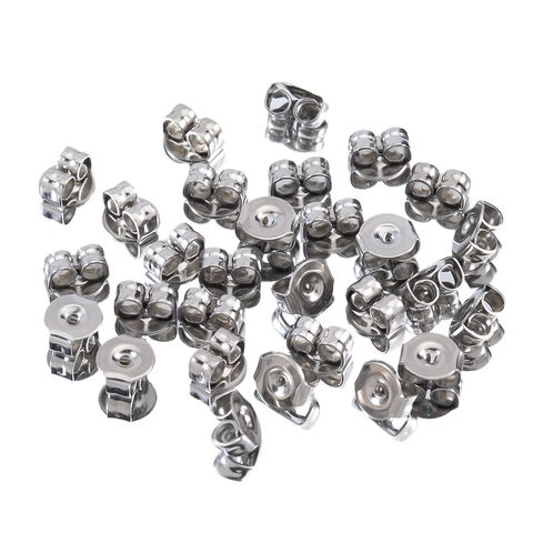 Stainless Steel Earring Backs Butterfly Ear Nuts Stoppers Findings Hypoallergenic Secure DIY Jewelry Making Components