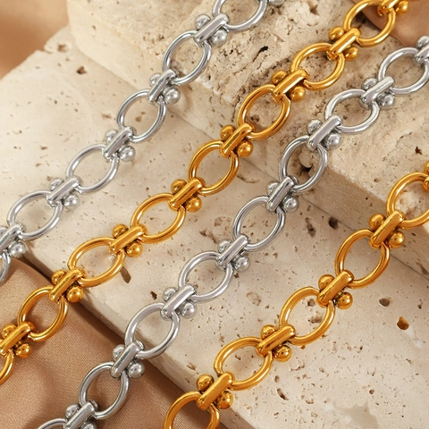 Bijoux Collier Et Bracelet En Acier Inoxydable À Chaîne Minimaliste Pour Femmes Style De Luxe Élégant De Haute Qualité