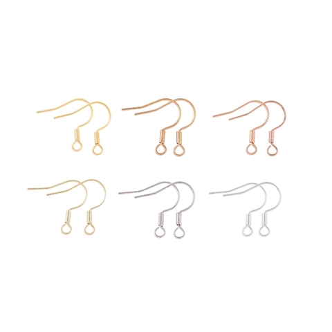Ganchos Para Pendientes Franceses De Cobre Chapado En Oro Para Fabricación De Joyas DIY Accesorios Hechos A Mano
