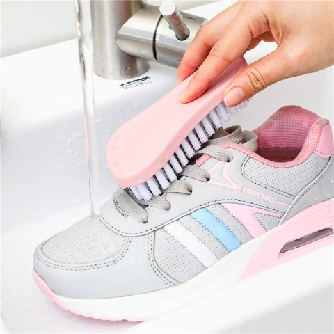 Multifunctionele Reinigingsborstel Voetvorm Kunststof Harde Borstelharen Voor Schoenen Wassen Kleding Huishouden
