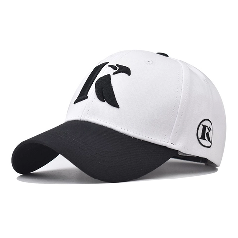 Gorra De Béisbol Algodón Puro Ajustable Bordado Bloque De Color Sombrero Deportivo Para Hombres Mujeres