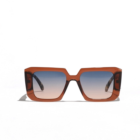 Gafas De Sol Cuadradas Grandes Montura PC Protección UV Moda Retro Millennial Para Hombres Mujeres Exterior