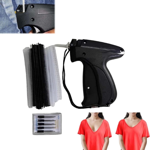 Pistola Per Fissaggio Rapido Indumenti Strumento Cucito Manuale Con Aghi In Acciaio E Fermi In Plastica Colorata