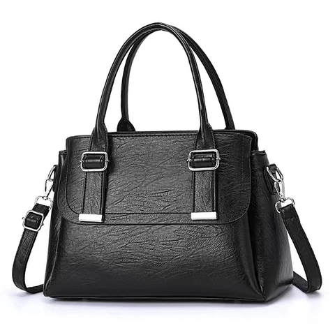 Women PU Leather Crossbody Bag Handbag Square Top Handle Solid Color Fashion Commuter With Adjustable Shoulder Strap