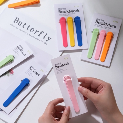 Clip Segnalibro Con Inseguimento Automatico Pagina Metallo E Silicone Supporto Lettura Flessibile Per Studenti Ufficio