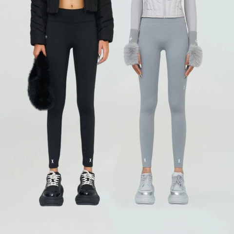 Leggings Vita Alta Da Donna Sollevamento Glutei Pantaloni Yoga Elastici Poliestere Sportivi Stampa Croce Stella