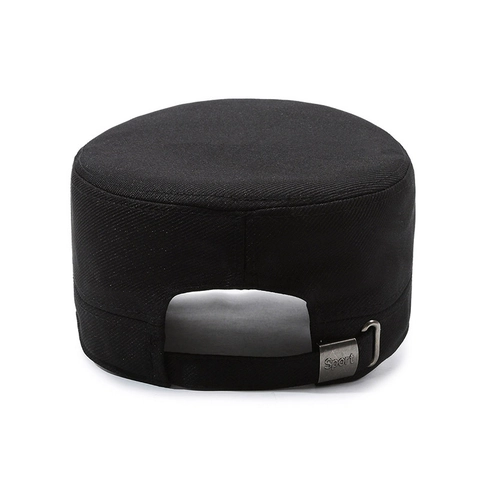 Berretto Da Cadetto Da Uomo Flat Top Cappello Militare Protezione Solare Regolabile Vintage Casual All Aperto Twill Traspirante