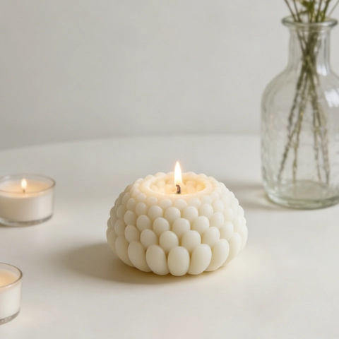 Stampo In Silicone A Forma Di Succulenta Per Realizzazione Candele DIY Sapone Aromatico Gesso Resina Design 3D