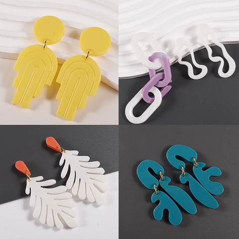 Earring Pendant Silicone Molds Resin Casting DIY Jewelry Making Irregular Geometric Heart Flower Leaf Shapes For Crafting