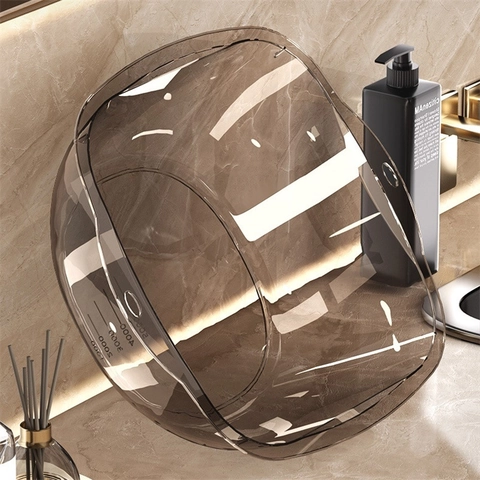 Bacinella In PET Trasparente Lavabo In Plastica Inspessita Con Scala E Maniglie Moderno Minimalista Per Bagno Lavanderia