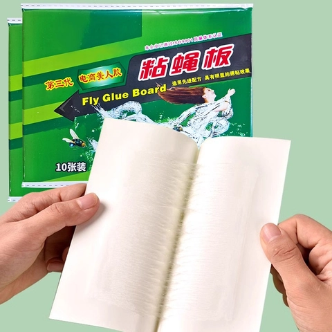 Fly Sticky Paper Glue Board Trap For Indoor Outdoor Pest Control Non Toxic Strong Adhesive Catching Mosquitoes
