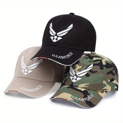 Herren Taktische Baseballkappe Baumwolle Sonnenschutz Outdoor Sport Militär Stil Verstellbarer Hut Stickerei