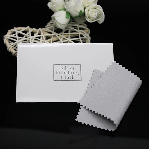 Scatola Portaoggetti Confezione Gioielli Chiusure Orecchini Argento Sterling S925 Panno Lucidante Tappi Silicone Velluto