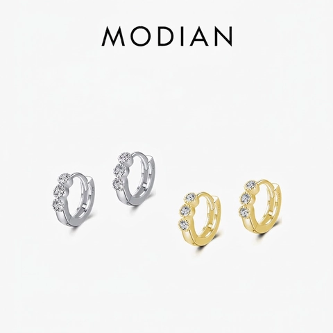 925 Sterling Silver Hoop Earrings For Women Cubic Zirconia Minimalist Huggie Earrings Sparkly Jewelry Accessory