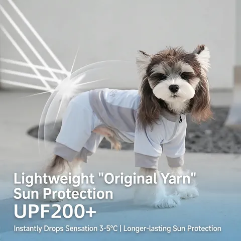 Dog Cooling Sun Protection Jumpsuit Nylon Spandex Breathable UV Protection Outdoor Summer Puppy Apparel