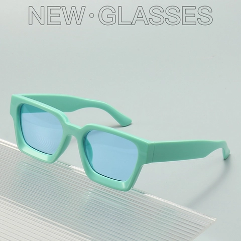 Gafas De Sol Cuadradas Retro Montura Gruesa De PC Protección UV400 Gafas De Moda De Gran Tamaño Para Hombres Y Mujeres