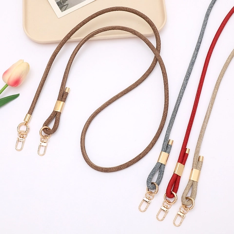 Verstelbare Denim Stof Crossbody Telefoon Lanyard Mode Veelzijdige Legering Gesp Tas Vervanging Ketting Schouderriem Vrouwen Accessoires
