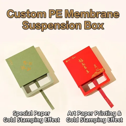 Floating Jewelry Display Box Anti-Oxidation PE Film Drawer Jewelry Box For Ring Earring Bracelet Necklace Storage Gift Case