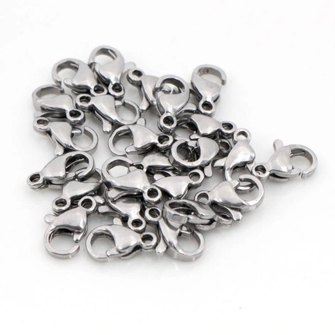 Stainless Steel Lobster Clasps DIY Jewelry Findings Necklace Bracelet Connectors Polished Durable Handcrafted Accessory