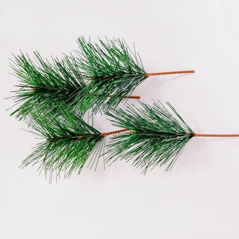 Realistic Artificial Pine Needle Branches Simulation Greenery PVC For Christmas DIY Wreath Garland Decoration Holiday