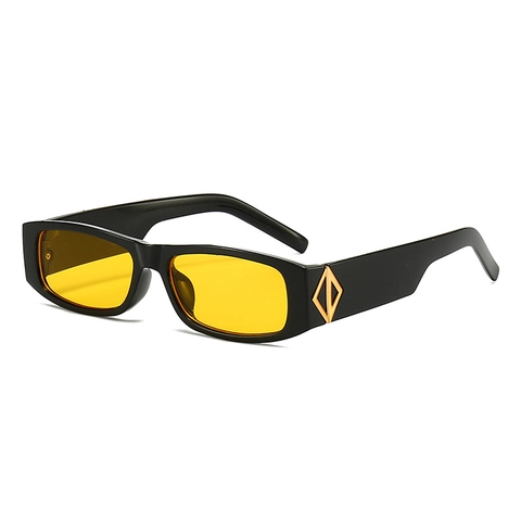 Vintage Eckige Sonnenbrille Für Damen Herren Mode Kleiner Rahmen Retro Outdoor UV400 Schutz Party Brille Urlaub Geschenk