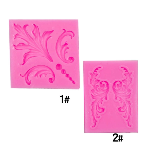 Silicone Cake Mold Baroque Totem Scroll Pattern Lace Border Fondant Decorating DIY Clay Chocolate Relief