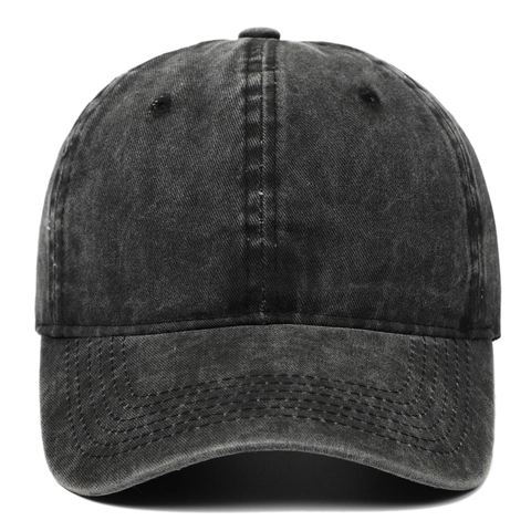 Retro Washed Cotton Baseball Cap Adjustable Solid Color Casual Outdoor Sun Protection Dad Hat For Men Women