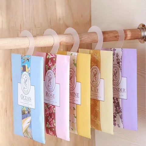 Hanging Scented Sachet Wardrobe Fragrance Bag Long Lasting Deodorizer For Closet Car Drawer Paper Home Fragrance
