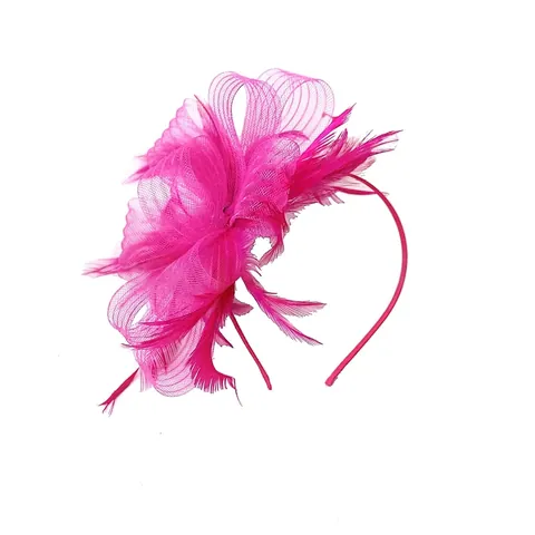 Tocado Vintage Sombrero Pluma Malla Lazo Accesorio Para El Cabello Boda Banquete Fiesta Té Estilo Retro Elegante