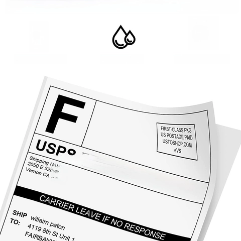 Thermal Printer Labels Self Adhesive Shipping Mailing Address Stickers Waterproof Oilproof Strong Sticky For Logistics