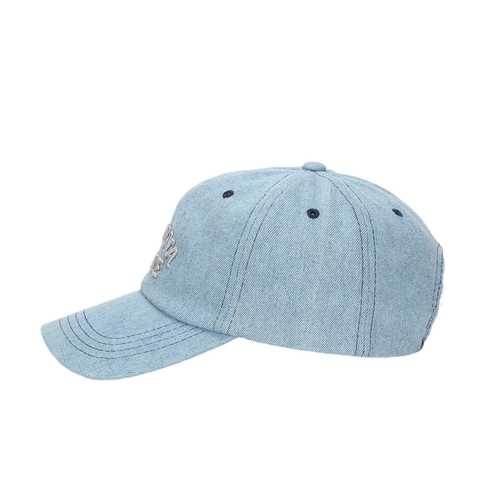 Baseball Cap Washed Cotton Denim Letter Embroidery Adjustable Outdoor Sun Hat For Men Women