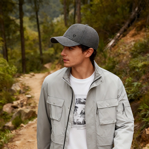 Gorra De Béisbol De Invierno Tela De Lana Protección Para Los Oídos Forro Polar Cálido Cortavientos Hombre Exterior Insignia De Metal Ajustable
