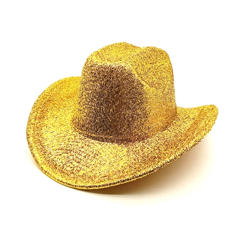 Glitter Western Cowboy Hat Wide Brim Shiny Sequin Party Costume Festival Performance For Men Women