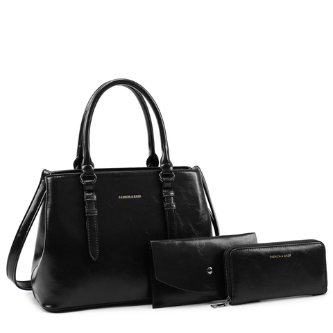 Bolso Tote Para Mujer Bolso De Mano Y Cartera Cuero PU Retro Europeo Gran Capacidad Oficina Trabajo Moda Bolso De Hombro