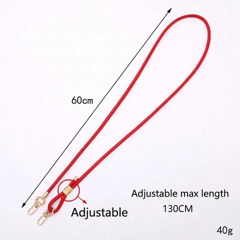 Adjustable PU Leather Crossbody Lanyard Replacement Strap For Bag Phone With Metal Buckles Versatile Fashionable