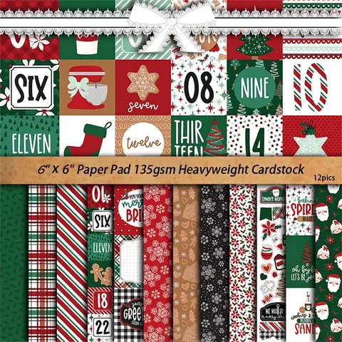 Carta Decorativa Con Motivi Retrò Di Natale Per Scrapbooking E Junk Journal Fai Da Te Stile Vacanze Vintage