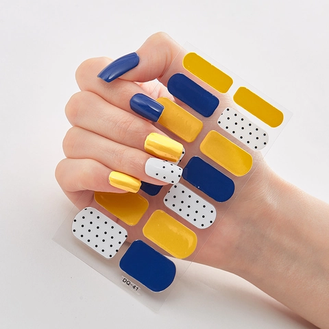 3D Abziehbare Full Wrap Nagelkunst Aufkleber Selbstklebende Harz Nagellack Streifen Maniküre Dekoration Für Damen Und Mädchen