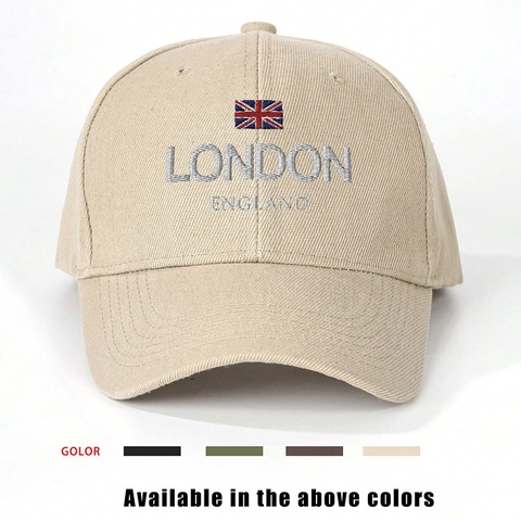 London England Stickerei Baseball Cap UK Flagge Verstellbarer Sonnenhut Für Outdoor Sport Unisex