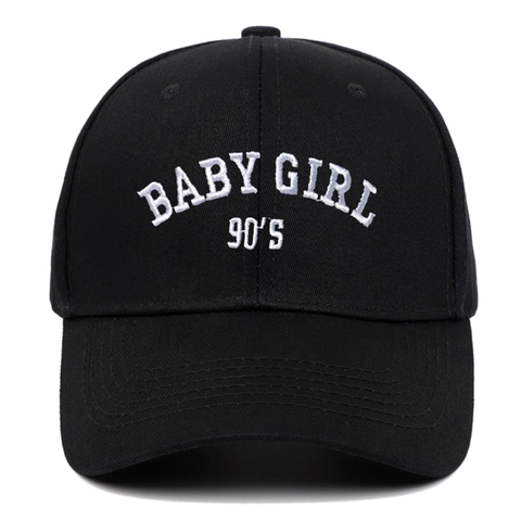 Gorra De Béisbol De Sarga De Algodón Retro Streetwear Protección Solar Ajustable 90s Baby Girl Bordado Unisex