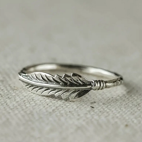 Vintage Veer Vorm Legering Ring Voor Vrouwen Retro Boheems Etnische Stijl Vinger Sieraden Antiek Zilver Goud Zwart Goud Finish
