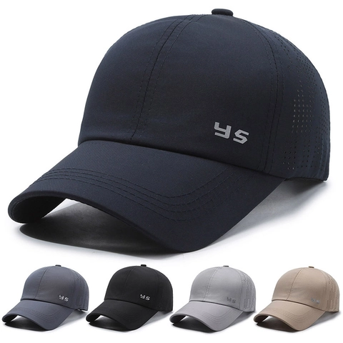 Cappello Da Baseball Uomo Asciugatura Rapida Traspirante Perforato Laser Leggero Solare Sport All Aperto Regolabile