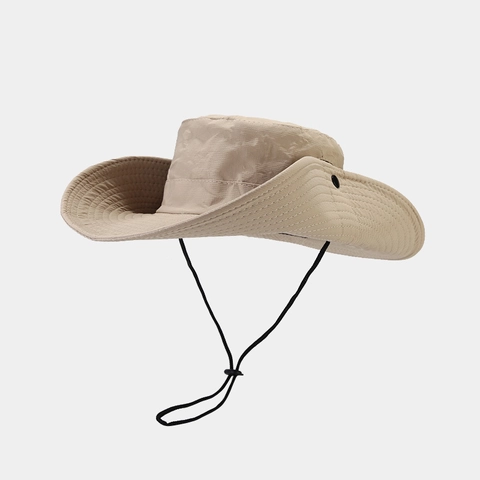 Wide Brim Sun Hat Quick Dry Nylon Mesh Breathable Windproof Adjustable Strap Outdoor Fishing Hiking Boonie Bucket Hat