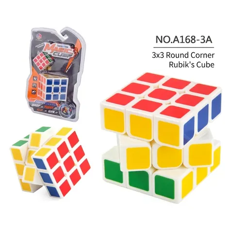 Magic Cube Brain Teaser Speed Puzzle Plastic Educational Smooth Rotation Classic Color Logic Training Logic Toy