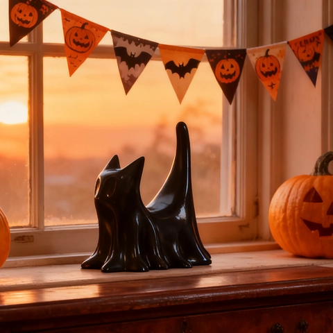 Moule En Silicone Chat Fantôme DIY Ornement Halloween Résine Époxy Bougie Plâtre Outil Fabrication Réutilisable Flexible Blanc