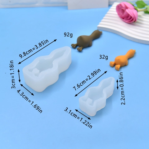 Eend Vorm Siliconen Mal 3D Dier DIY Handgemaakte Zeep Kaarsen Maken Fondant Taart Chocolade Gips Aromatherapie Ambachtelijke Tool