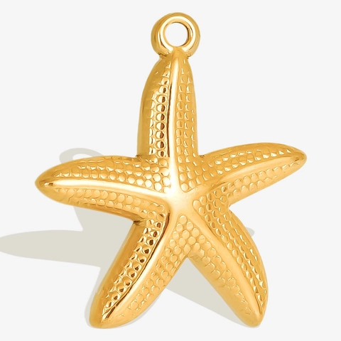 Dijes Colgantes De Estrella De Mar De Acero Inoxidable 304 Para Hacer Joyas DIY Estilo Océano Accesorio De Vacaciones