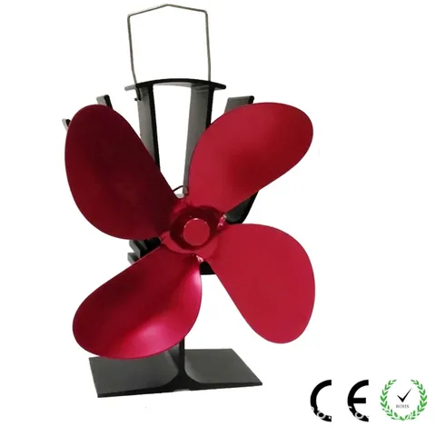 Warmte Aangedreven Kachelventilator Stil Zonder Elektriciteit Aluminiumlegering Milieuvriendelijk Open Haard Accessoire