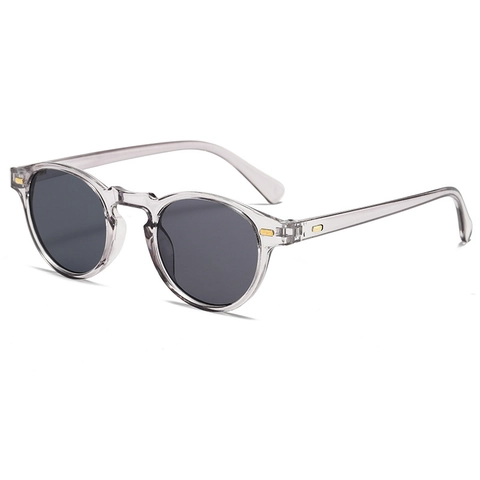 Retro Round Sunglasses Polycarbonate UV400 Protection Vintage Artistic Style Eyewear For Men And Women